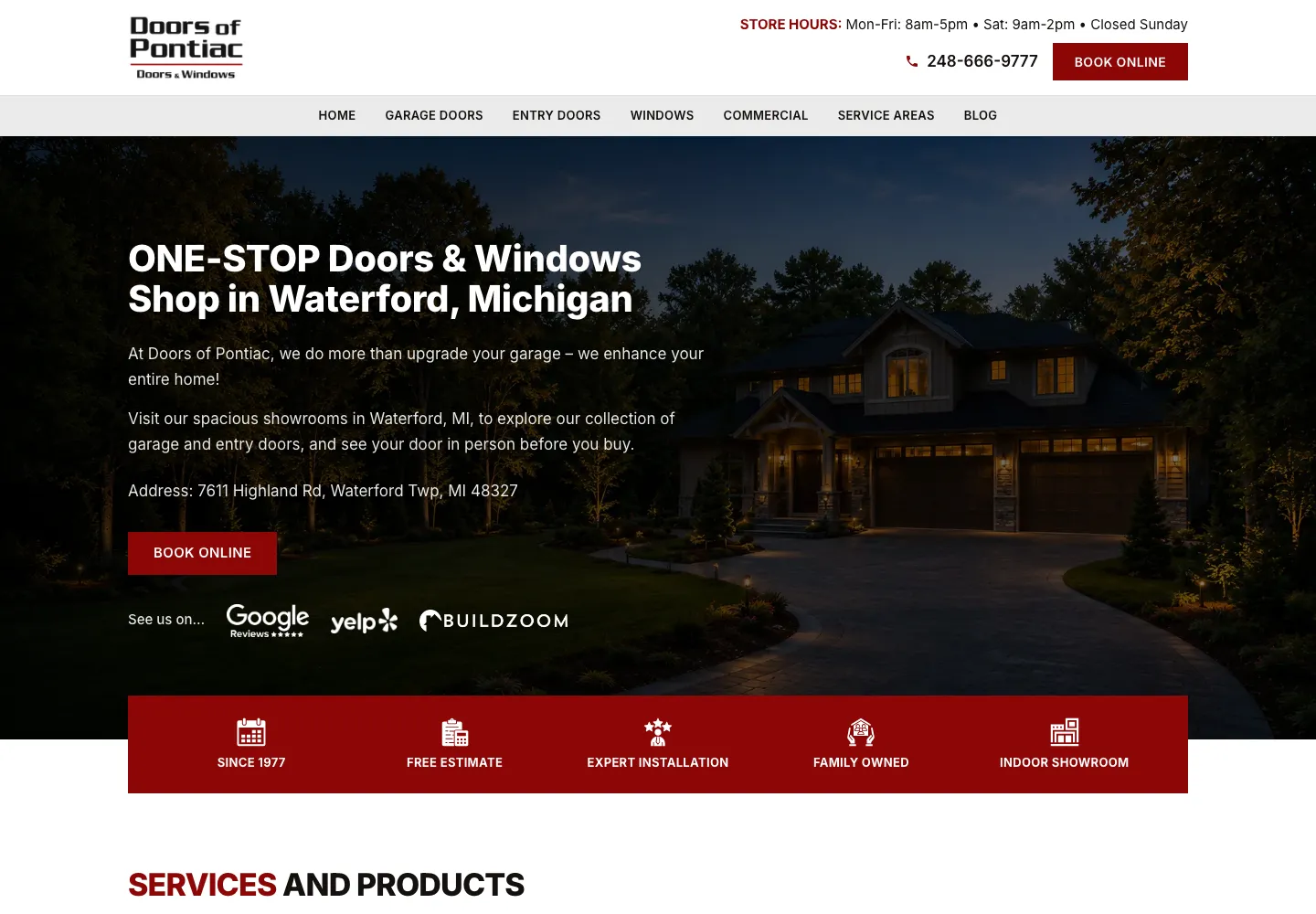 Screenshot of the Doors of Pontiac project